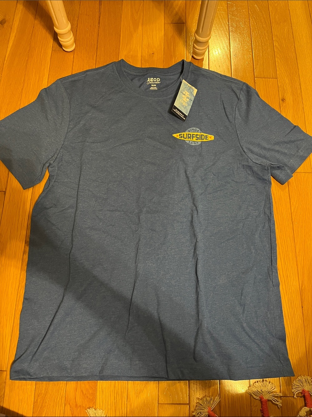 NWT Izod Saltwater blue graphic tee
